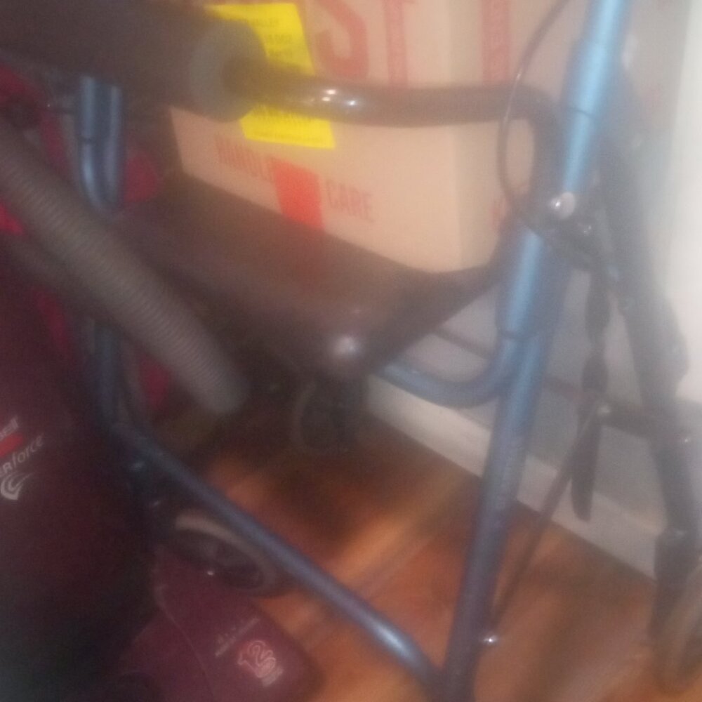 Sitting and Going Walker with safe box built in seat